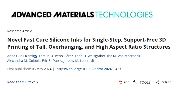 双组份快速固化硅胶油墨为3D打印打开新大门