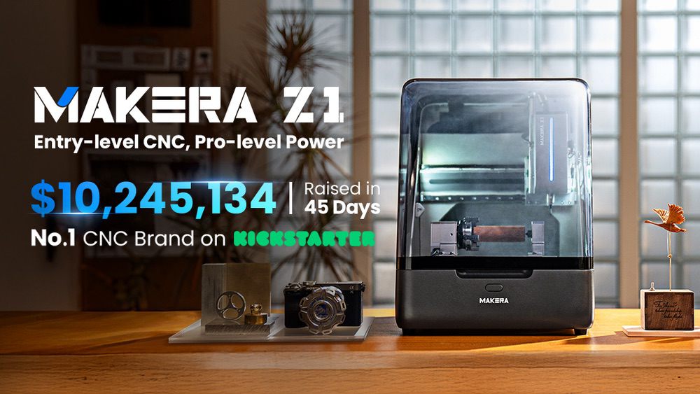 众筹超7200万，造物时代消费级桌面CNC设备Makera Z1