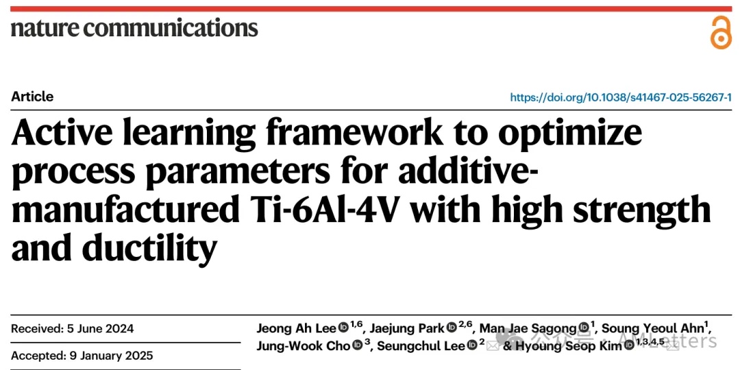 告别“试错法”！新型AI算法5步锁定3D打印钛合金黄金参数，性能突破行业极限