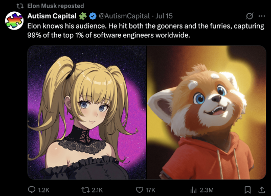 AI女友正在变成马斯克的印钞机