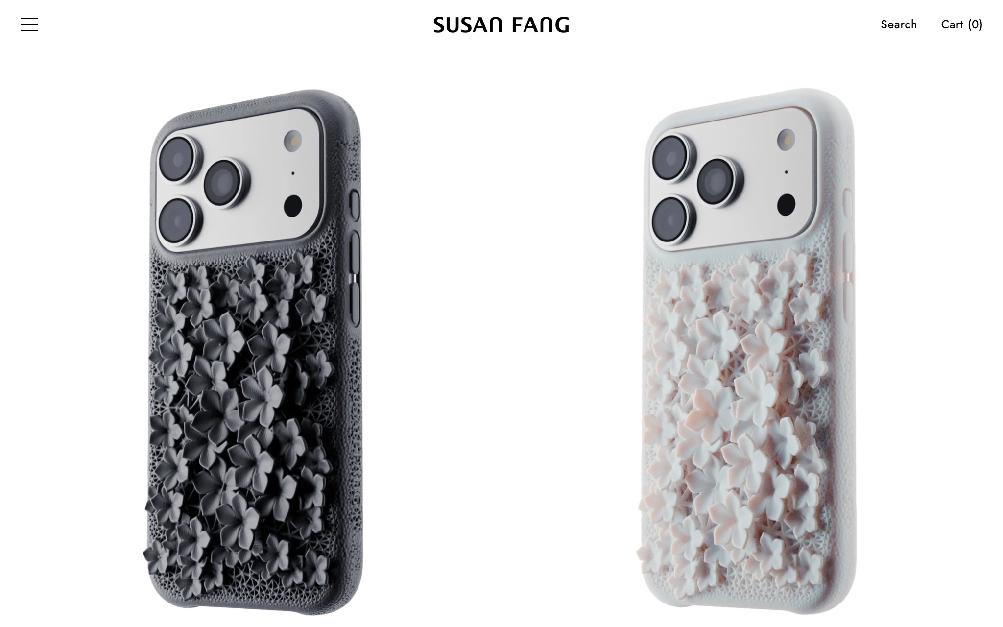 花朵图案3D打印iPhone手机壳