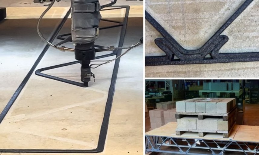 麻省理工学院团队利用回收塑料3D打印出建筑级结构梁，可替代房屋建造用木材