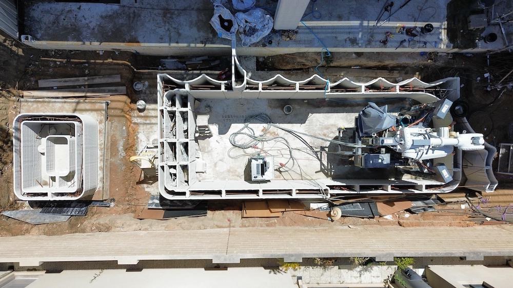 鸟瞰Contec Australia的3D打印泳池