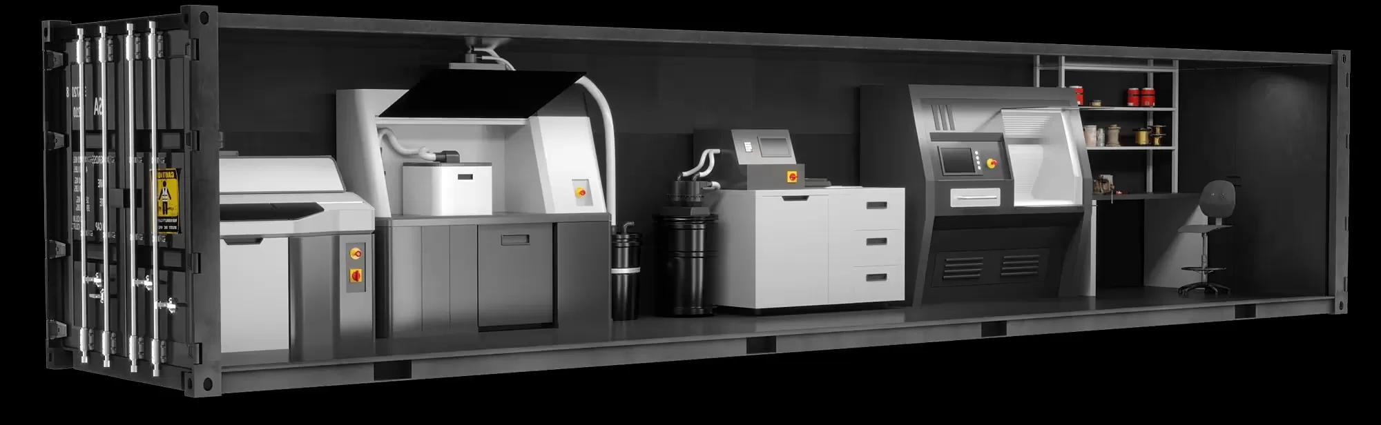 类似于Firestorm Labs的野外3D打印平台,可显著提升无人机等战略物资的现场准备速度 类似于Firestorm Labs的野外3D打印平台,可显著提升无人机等战略物资的现场准备速度