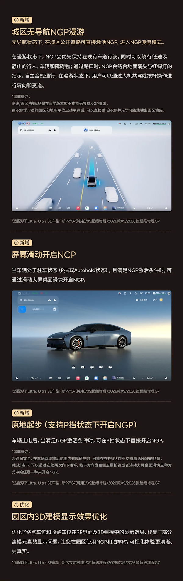 小鹏天玑AI OS 6.1今日开启全量推送：辅助驾驶重磅升级 原地就能开启NGP