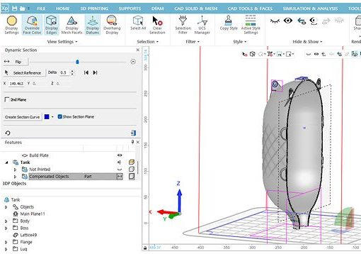 圆顶或球体采用传统增材制造工艺生产时，通常需要专用硬件或特殊算法。而Innospace使用标准的激光束粉末床熔融系统就实现了这一目标