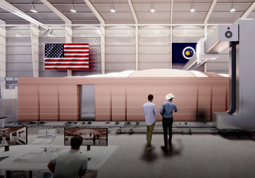 ICON公司的火星沙丘阿尔法模型正在NASA约翰逊航天中心建造中