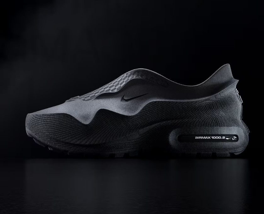 耐克发布最新款3D打印运动鞋Air Max 1000.2，采用更智能的结构设计