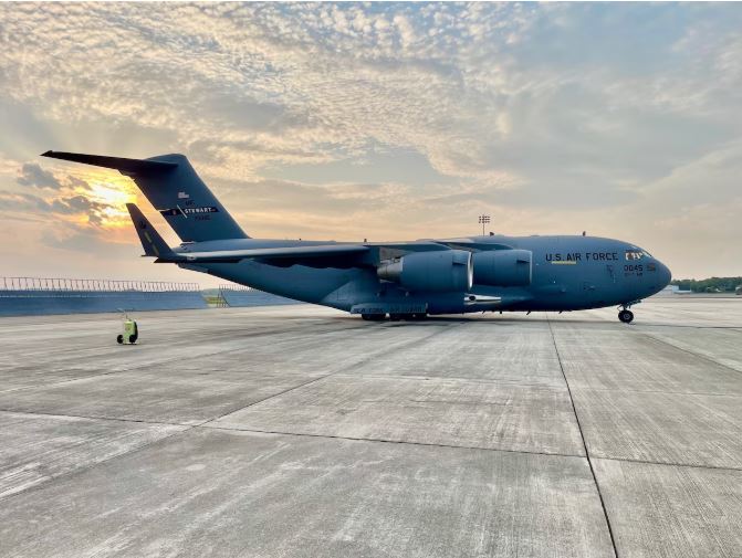 斯图尔特空军国民警卫队基地的C-17“环球霸王III”运输机