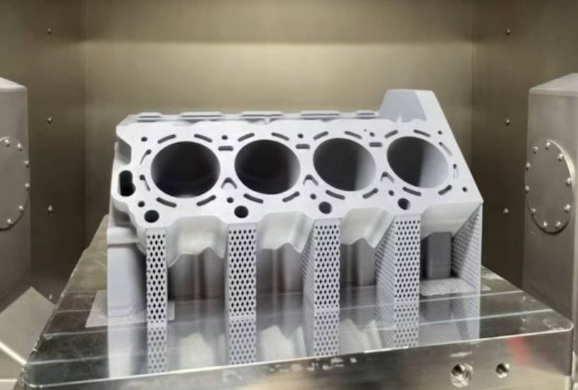 尼康与博世联合打印一体化成型铝合金V8发动机缸体