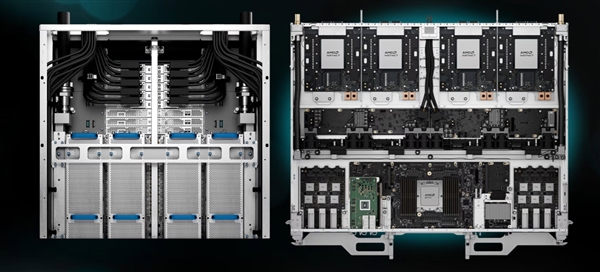 2.9 Exaflops全液冷巨兽!AMD首套AI机架Helios亮相:向NVIDIA发起全面挑战